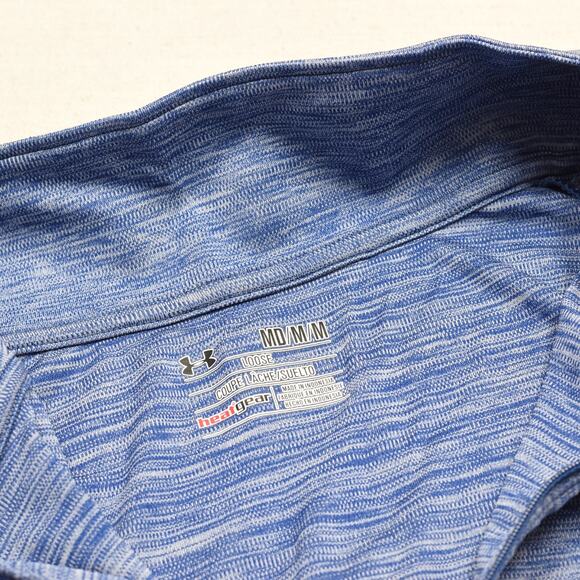 Under Armour Women's 1/4 Zip Pullover Polyester Blue Size M Loose Heatgear - Picture 8 of 8